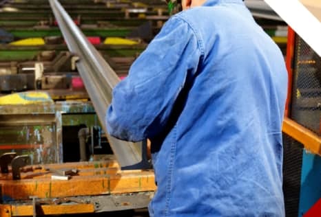 Worker on a manufacturing line